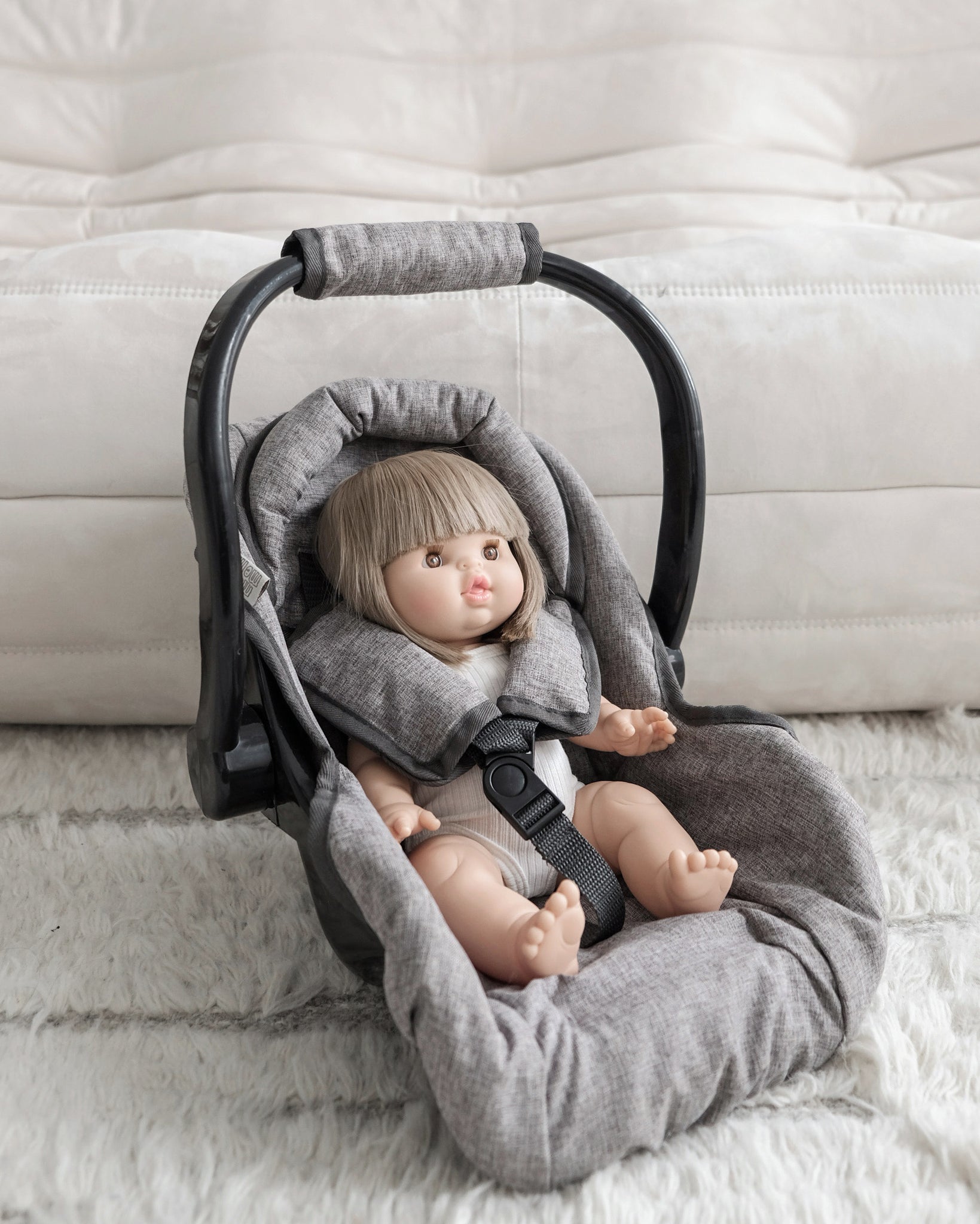 Blue doll car seat best sale